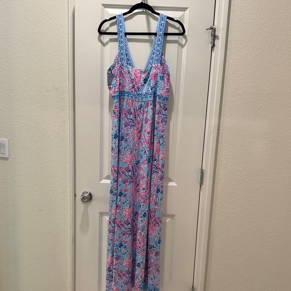 Lilly Pulitzer Blue and Pink Floral Dress 🆕 - Picture 7 of 7